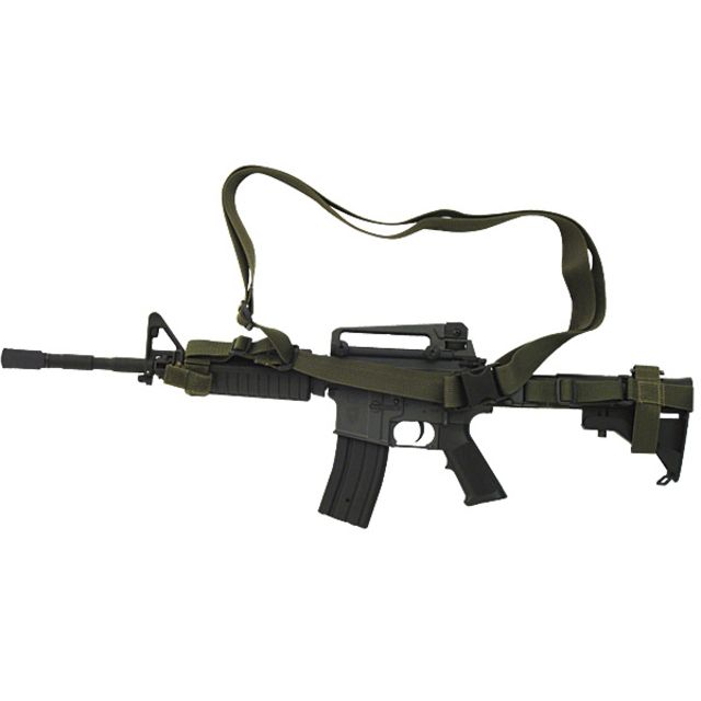 Voodoo Tactical 3 Point Rifle Sling OD Green - Voodoo Tactical
