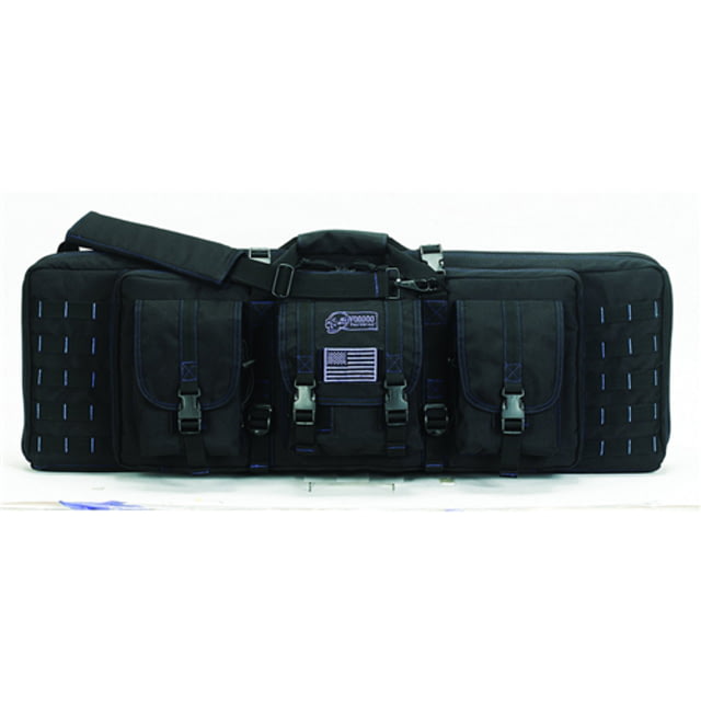 Voodoo Tactical Padded Weapons Cases w/Die Cut MOLLE 36in Black/Blue 36in