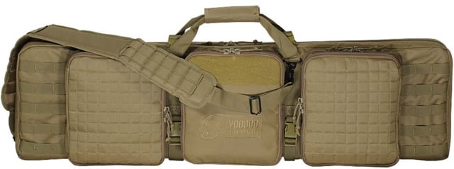 Voodoo Tactical Double Sided Deluxe Padded Weapons Case 42in Coyote 42in - Voodoo Tactical