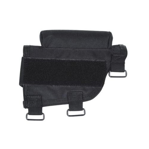 Voodoo Tactical Buttstock Cheek Piece w/Ammo Carrier Black - Voodoo Tactical