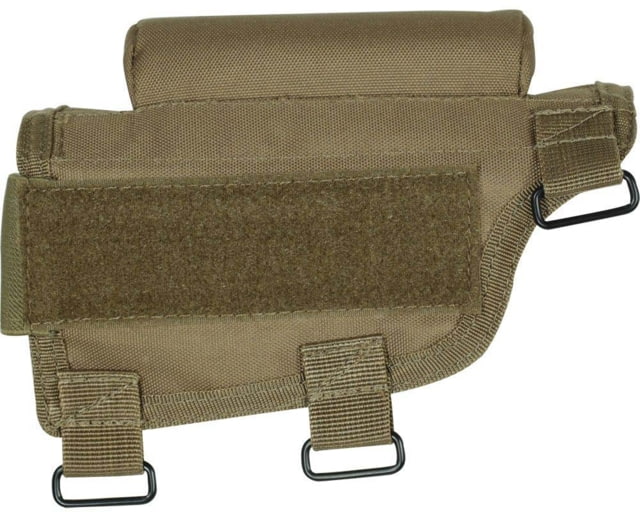 Voodoo Tactical Buttstock Cheek Piece w/Ammo Carrier Coyote - Voodoo Tactical