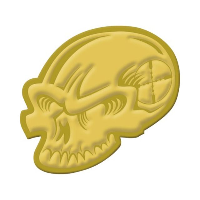 Voodoo Tactical Challenge Coin Skull - Voodoo Tactical