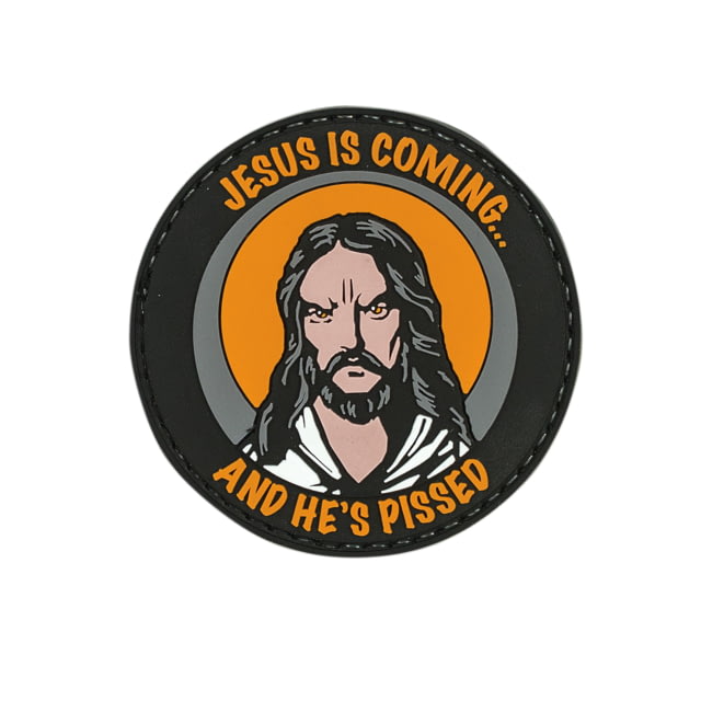 Voodoo Tactical Jesus Is Coming And Hes Pissed Rubber Patch 2.5in 2.5in - Voodoo Tactical