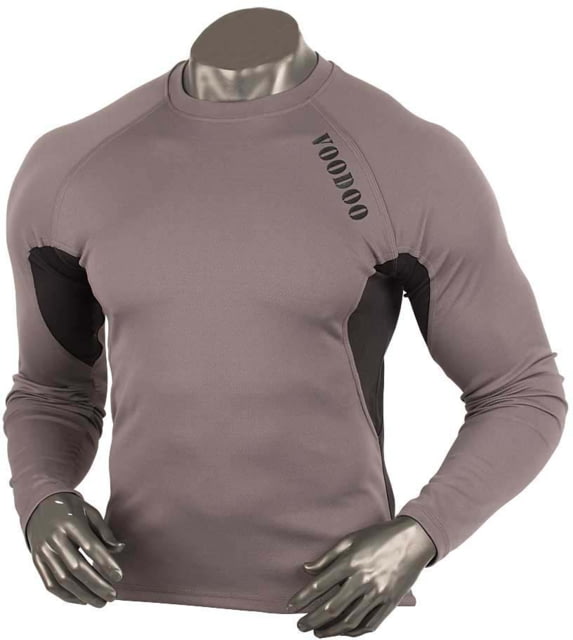 Voodoo Tactical L/S Performance T-Shirt - Mens Gray/Black Small