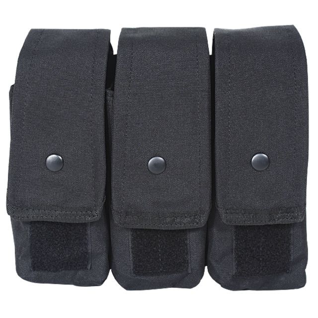 Voodoo Tactical M4/AK47 Mag Pouch - Triple Black - Voodoo Tactical