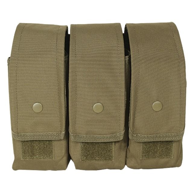 Voodoo Tactical M4/AK47 Mag Pouch - Triple Coyote