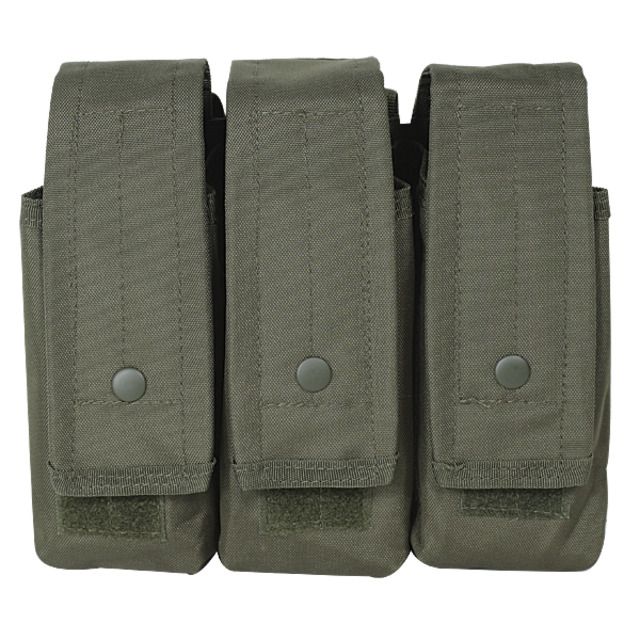 Voodoo Tactical M4/AK47 Mag Pouch - Triple OD Green - Voodoo Tactical
