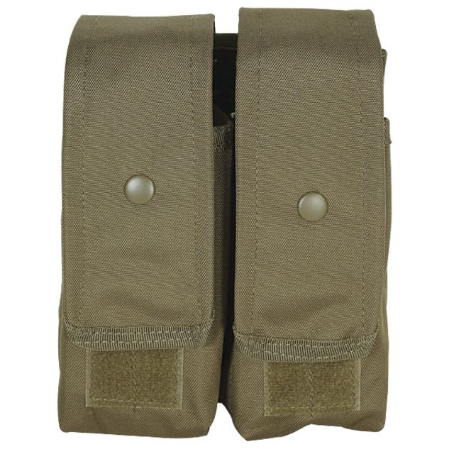 Voodoo Tactical M4/AK47 Mag Pouch - Double Coyote - Voodoo Tactical