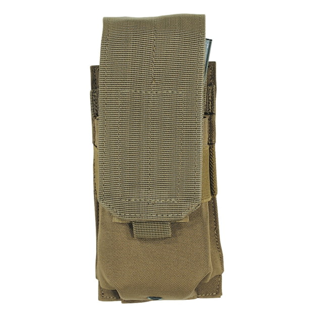 Voodoo Tactical M-4/M16 Double Mag Pouch - Single Coyote - Voodoo Tactical