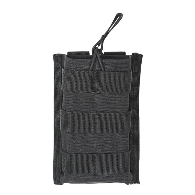 Voodoo Tactical M4/M16 Open Top Mag Pouch W/ Bungee System - Single Black - Voodoo Tactical