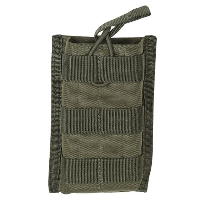 Voodoo Tactical M4/M16 Open Top Mag Pouch W/ Bungee System - Single OD Green - Voodoo Tactical