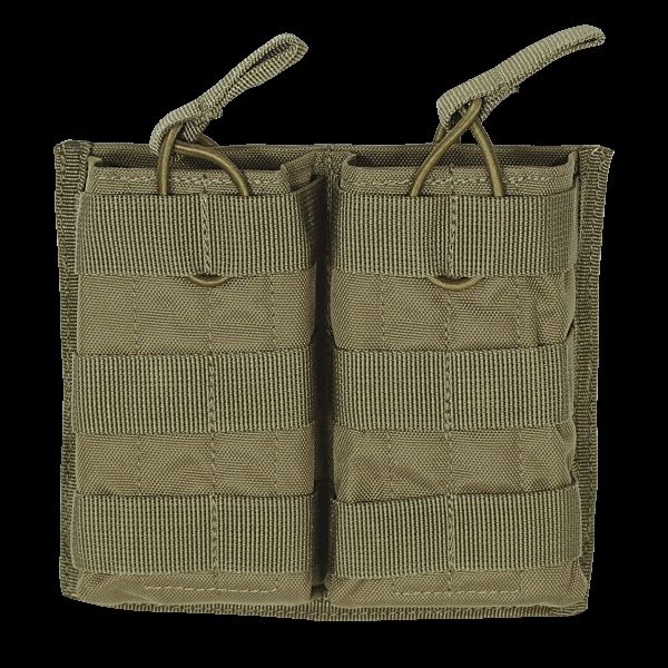Voodoo Tactical M4/M16 Open Top Mag Pouch W/ Bungee System - Triple Coyote - Voodoo Tactical