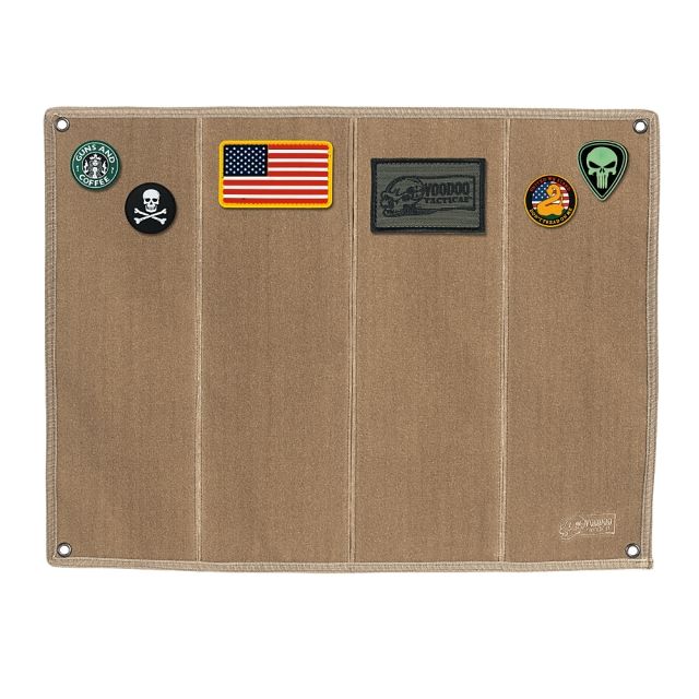 Voodoo Tactical Morale Patch Board w/ Brush Fabric Coyote - Voodoo Tactical
