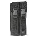 Voodoo Tactical MP5 Mag Pouch Double Black - Voodoo Tactical