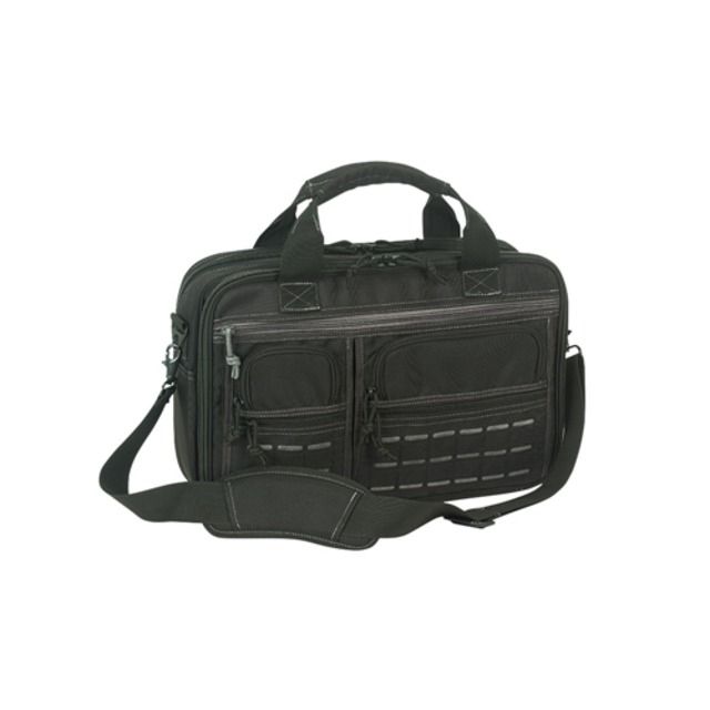 Voodoo Tactical Executive Pro-Ops Briefcase w/Die Cut MOLLE Compact Black/Gray - Voodoo Tactical