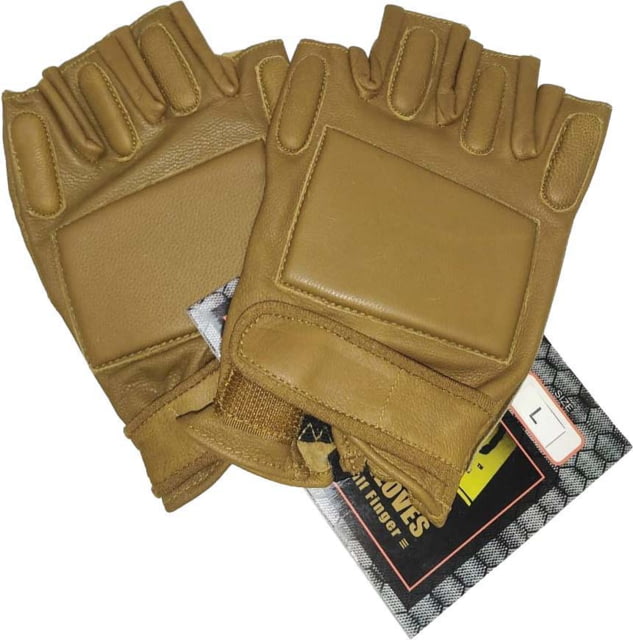 Voodoo Tactical Rapid Rapel Gloves-Half Finger - Mens Coyote Large - Voodoo Tactical