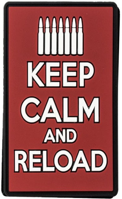 Voodoo Tactical Rubber Patch - Keep Calm And Reload Red - Voodoo Tactical