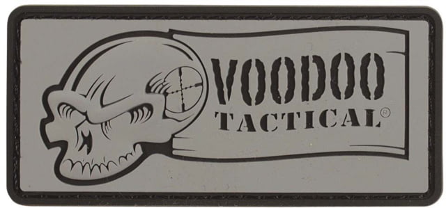 Voodoo Tactical Rubber Patch Logo Gray - Voodoo Tactical