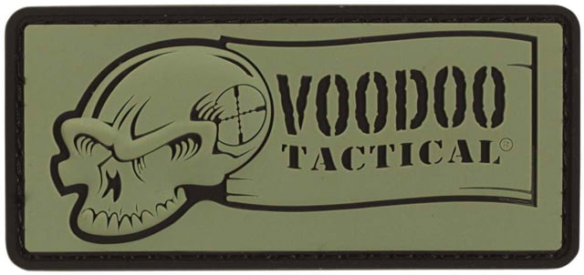 Voodoo Tactical Rubber Patch Logo OD Green - Voodoo Tactical