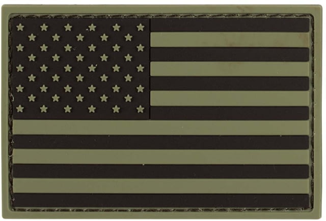 Voodoo Tactical Rubber Patch USA Flag OD Green - Voodoo Tactical