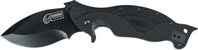 Voodoo Tactical Self-Defense Folding Knife Black - Voodoo Tactical