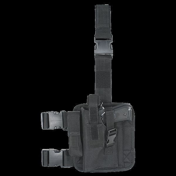 Voodoo Tactical Drop Leg Holster Universal Left Hand Black - Voodoo Tactical