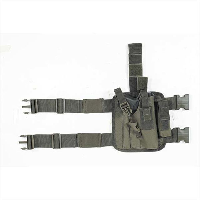 Voodoo Tactical Tactical Drop Leg Holster Universal Right Hand OD Green - Voodoo Tactical