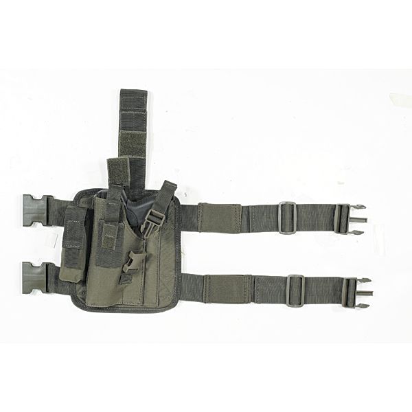 Voodoo Tactical Drop Leg Holster Universal Left Hand OD Green - Voodoo Tactical