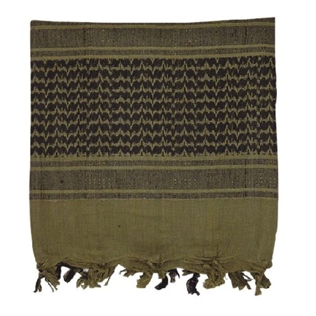 Voodoo Tactical Woven Coalition Desert Scarf Green/Black 42x42in