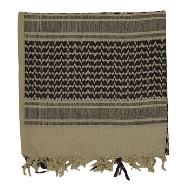 Voodoo Tactical Woven Coalition Desert Scarves Khaki/Black