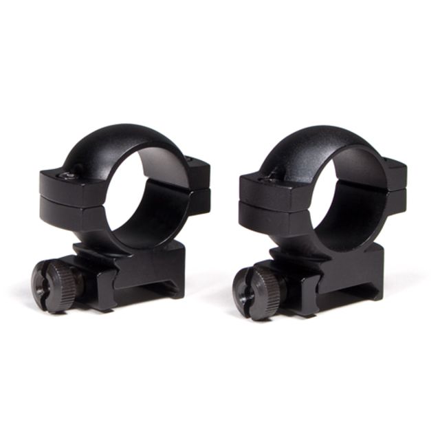 Vortex 1-inch Rifle Scope Rings, Medium, Picatinny/Weaver Mount, Set of 2, Black, RING-M