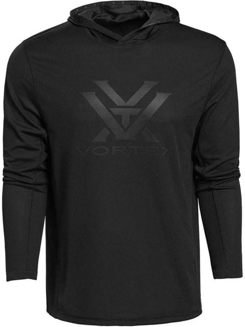 Vortex Core Logo Perf Grid Hoodie - Men's Large Black