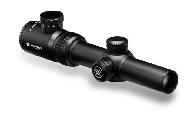 Vortex Crossfire II 1-4x24mm Rifle Scope, 30 mm Tube, SFP, V-Brite Reticle, Anodized Black, CF2-31037