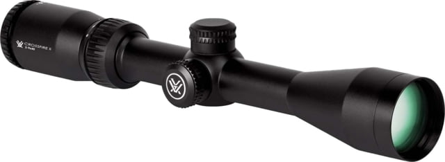 Vortex Crossfire II 3-9x40mm Rifle Scope, 1in Tube, Second Focal Plane, Black, Hard Anodized, Non-Illuminated V-Plex Reticle, MOA Adjustment, CF2-31005