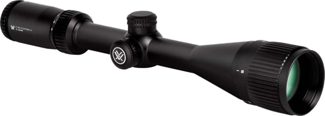 Refurbished, Vortex Crossfire II AO 6-18x44mm Rifle Scope, 1in Tube, Second Focal Plane, Black, Hard Anodized, Red V-Brite Reticle, MOA Adjustment, CF2-31029