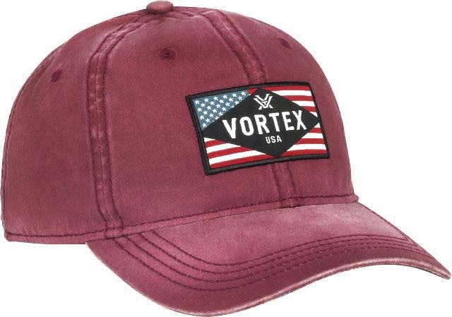 Vortex Dad Muted Flag Hat - Men's Maroon OSFM