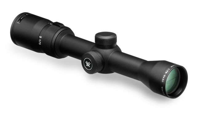 Vortex Diamondback 1.75-5x32mm Rifle Scope, 1 in Tube, Second Focal Plane, Black, Hard Anodized, Non-Illuminated Dead-Hold BDC Reticle, MOA Adjustment, DBK-08-BDC