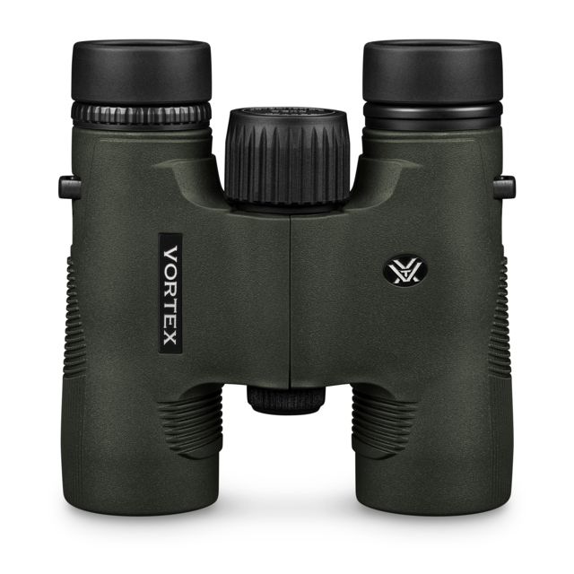 Vortex Diamondback HD 10x28mm Roof Prism Binoculars, ArmorTek, Green, Compact, DB-211