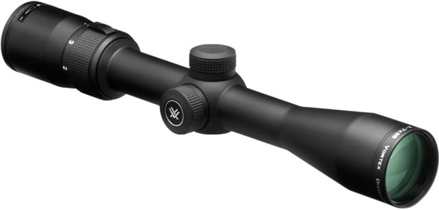 Vortex Diamondback Rimfire 2-7x35mm Rifle Scope, 1 in Tube, Second Focal Plane, Black, Hard Anodized, Non-Illuminated V-Plex Reticle, MOA Adjustment, DBK-RIM