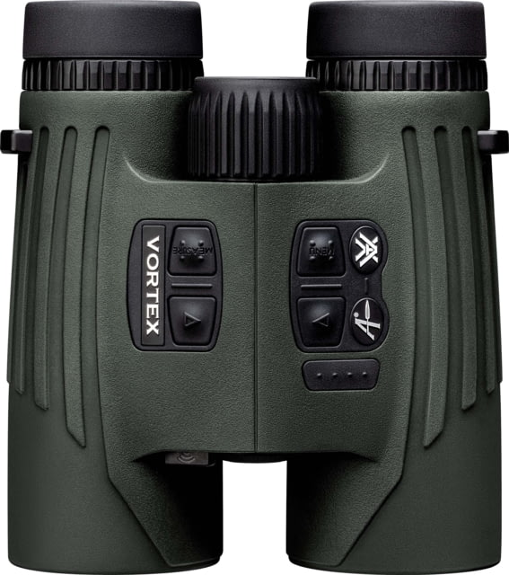 Vortex Fury HD 5000 10x42mm Laser Rangefinding Roof Prism Binocular w/AB, Rubber, Green, 8.125x5x5.8, LRF302