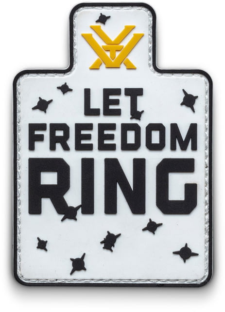 Vortex Let Freedom Ring Patch, White, 120-50-WHI