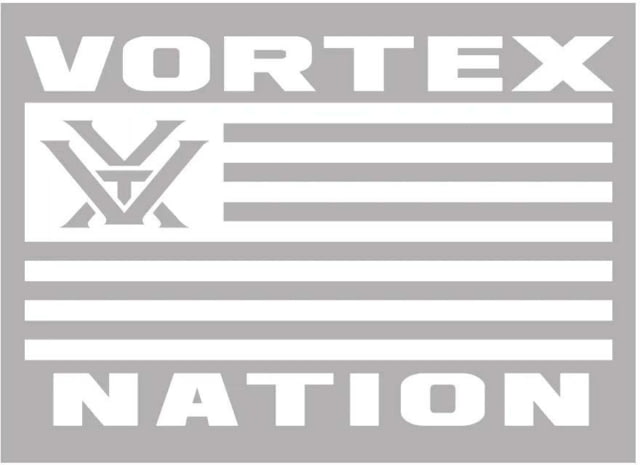 Vortex Nation Horizontal Flag Decal, White, DECAL-VNFLAG