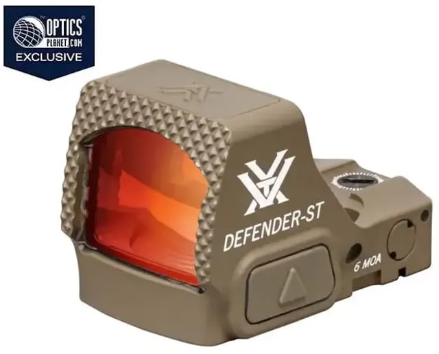 Vortex Optics OPMOD Defender-ST 1x Reflex Micro Red Dot 6 MOA Dot Tan - Opmod