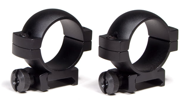 Vortex 30mm Rifle Scope Rings - Low, Picatinny/Weaver Mount, Set of 2, Black, 30MRNG-L