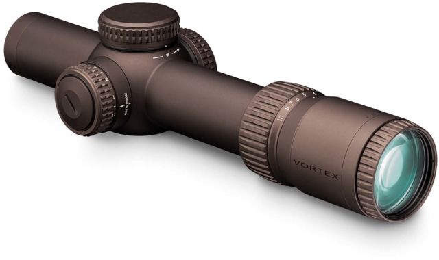 Vortex Razor HD Gen III 1-10x24mm Rifle Scope, 34mm Tube, First Focal Plane, Stealth Shadow, Hard Anodized, Red EBR-9 MOA Reticle, MOA Adjustment, RZR-11001