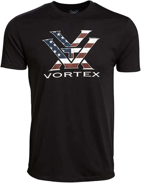Vortex Stars and Stripes Short Sleeve T-Shirts - Men's Black 2XL