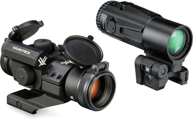 Vortex Vortex StrikeFire II Red Dot Sight 4 MOA Black w/Micro 6X Red Dot Sight Magnifier - $598.00 at Optics Planet