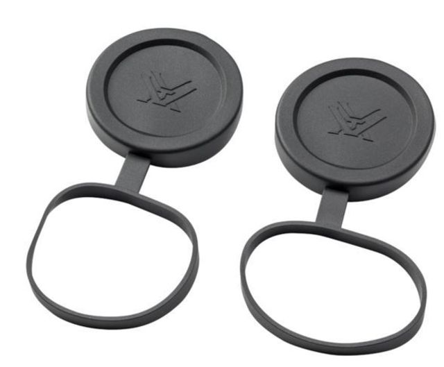 Vortex Tethered Objective Lens Covers, Set of 2 50mm Diamondback, Black, CAPD50