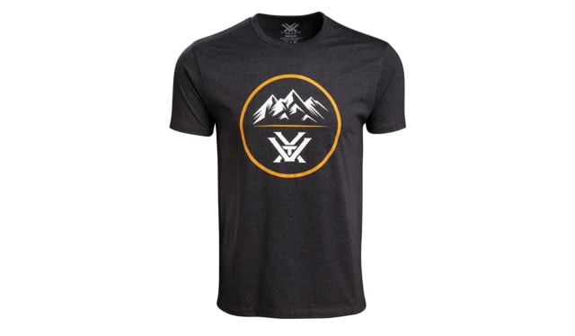 Vortex Three Peaks Short Sleeve T-Shirts - Men's Charcoal Heather 2XL