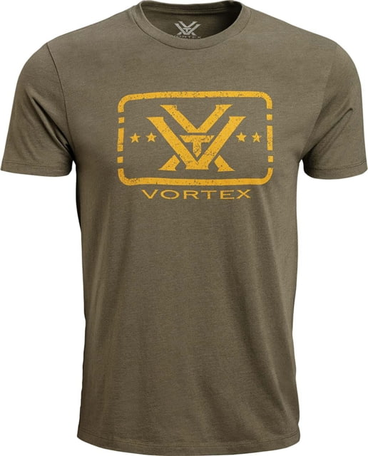 Vortex Trigger Press SS T-Shirt - Men's Medium Military Heather